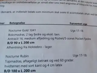 Dobbeltseng fra det tidligere Ide’ møbler