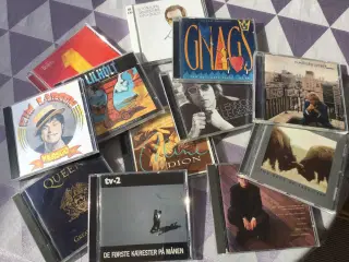 Cd’er. Blandet pop og rock fra 80/90 erne