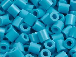 Rørperler, str. 5x5 mm, hulstr. 2,5 mm, medium, turkis (32256), 6000stk./ 1 pk.