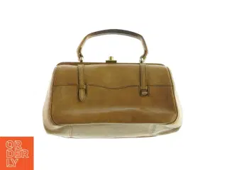Klassisk vintage håndtaske i flot læder med klik åbning