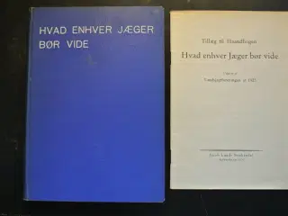 hvad enhver jæger bør vide + tillæg, red. af c. c.