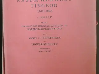 aasum herreds tingbog 1640-1648 + registre i 15 hæ