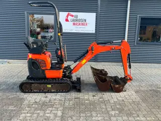 Kubota U10-3 Halvautomatisk s30 fæste og 3 skovle.