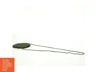 Rund perletaske med kæde (str. 16 cm)