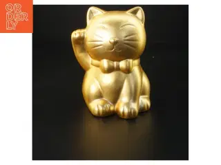 Guldkat dekoration (str. 15x11 cm)