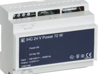 IHC Control strømforsyning 72W 24VDC
