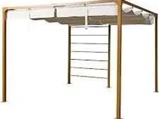 Bali pergola trælook uden cover 300x300x H: 228 cm
