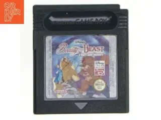 Game Boy spil 'Beauty and the Beast' fra Nintendo (str. 6 cm)