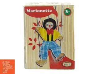 Marionetdukke med tilhørende kasse (str. Længde af dukke. 20 cm)