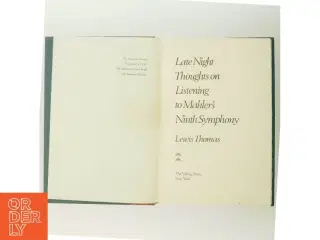 Bog: &#39;Late Night Thoughts on Listening to Mahler&#39;s Ninth Symphony&#39; af Lewis Thomas fra The Viking Press