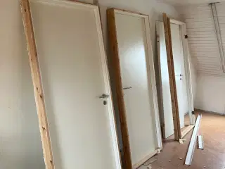 3 stk hvide indvendige døre