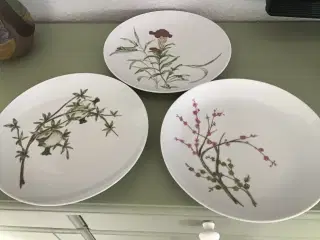 Smukke håndmalet tallerkener