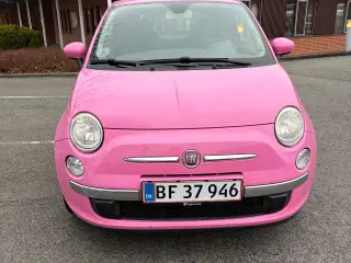 Fiat 500 1,2 lyserød 2010 