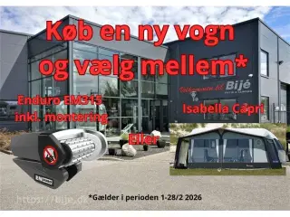 2023 - Adria Adora 613 HT   Køb denne vogn og vælg mellem en gratis mover eller Isabella Capri telt