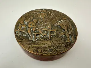 Vintage bronze skrin / dåse