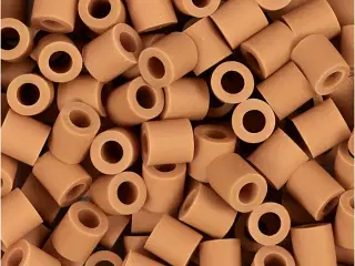 NABBI BioBeads Rørperler, str. 5x5 mm, hulstr. 2,5 mm, medium, caramel, 1000stk./ 1 pk.