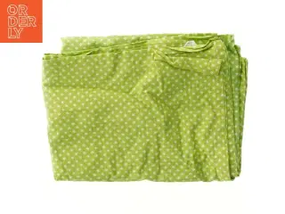 Grøn dug med hvide stjerner 212x138 cm (str. 212x138 cm)