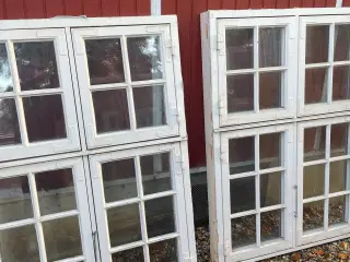 Koblede vinduer med palæsprosser