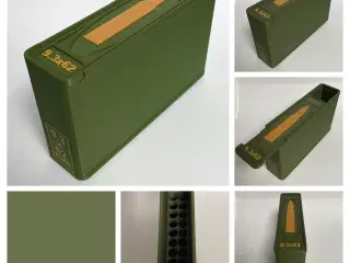 Ammo-opbevaringsboks – 9,3×62 (20 patroner)