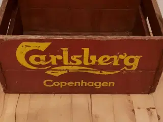 Carlsberg ølkasse i træ