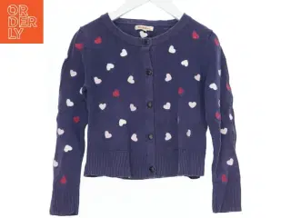 Børnecardigan med hjerter fra Bluezoo (str. 122)