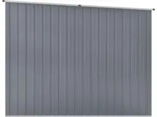 Haveskur 195x198x159 cm galvaniseret stål grå
