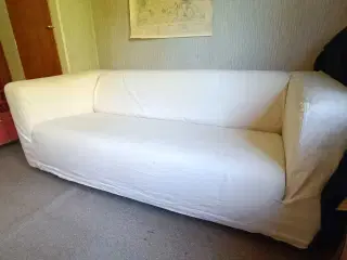 Hvid stof sofa