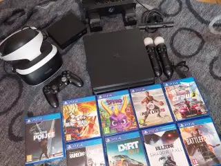 ps4 med 10spil og VR