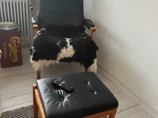 Farstrup læder lænestol 5197