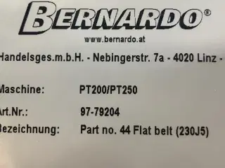 PT 250 / PT200 Drivrem del 44 Bernardo