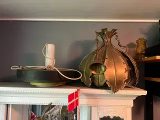 Loftlampe i messing 