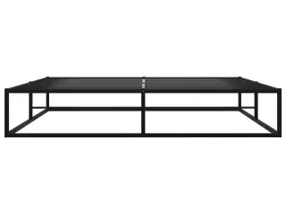 Sengestel 140x200 cm metal sort