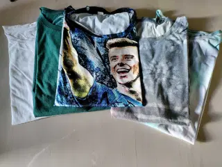 5 t-shirts str M - samlet pris