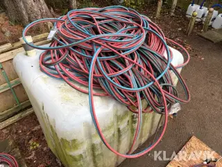 Skærebrænder slanger med fittings AGA 12 styk