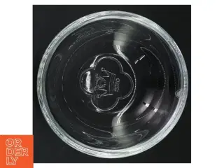 Glas skål med dekoration fra Orrefors (str. Ø 14 cm)