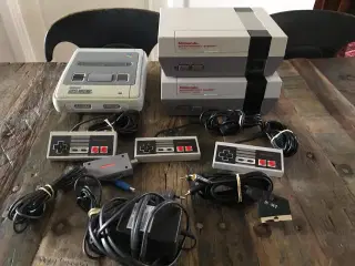 3 stk Nintendo konsoller sælges samlet 