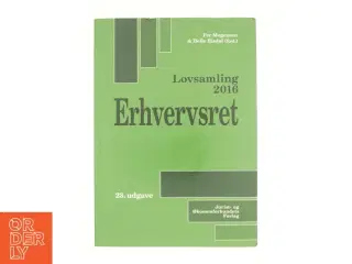 Lovsamling 2016 : erhvervsret (Bog)