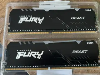Kingston FURY Beast - DDR4 - sæt - 32 GB: 2 x 16 G