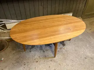 Ovalt Sofabord Teak træ finish
