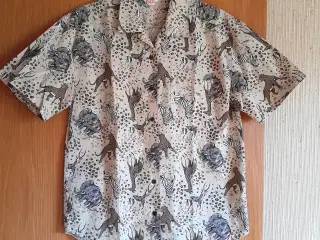 Retro skjortebluse