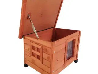 @Pet udendørs kattehus XL 68,5x54x51,5 cm træ brun
