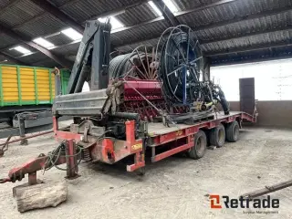 Herbst 3 akslet blokvogn med Hiab 100 kran.
