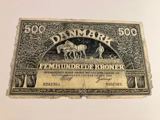 500 Kroner 1931 - Meget slidt