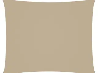 Solsejl Oxfordstof rektangulær 4 x 6 m beige