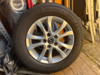 Alufælge 16” Michelin vinterdæk 215/65 5x114,3