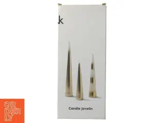 Glaslysestager inkl sterinlys (str. Ø10 cm)