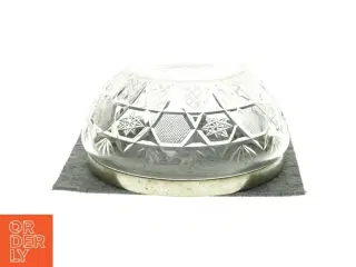 Glasskål med gylden kant (str. 10 cm høj og 21 cm i diameter)
