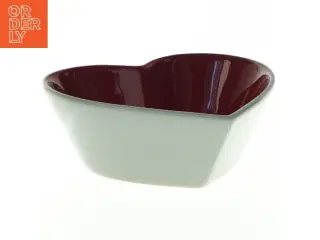 Hjerteformet dual-farvet skål fra Sagaform (str. 13 x. 11 cm)