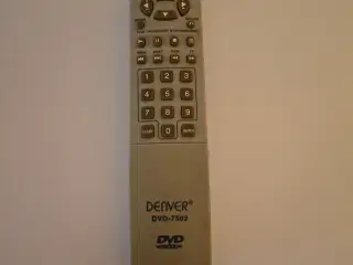 Denver DVD-7502 Fjernbetjening