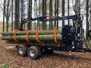 BMF 8T2 skovvogn med 6,5 m kran